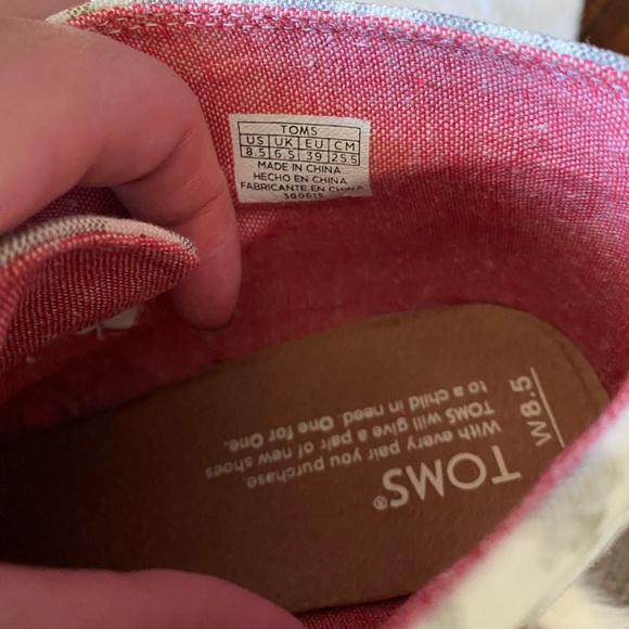 TOMS grey pattern wedges - Picture 5 of 5